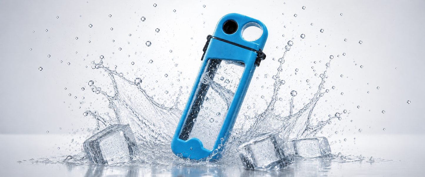 Square 350ml Sports Water Bottle – Portable Plastic Fitness & Outdoor Cup
