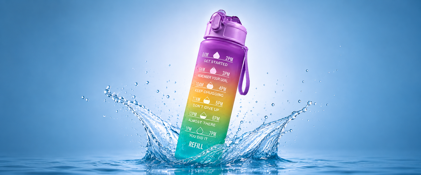 Square 350ml Sports Water Bottle – Portable Plastic Fitness & Outdoor Cup