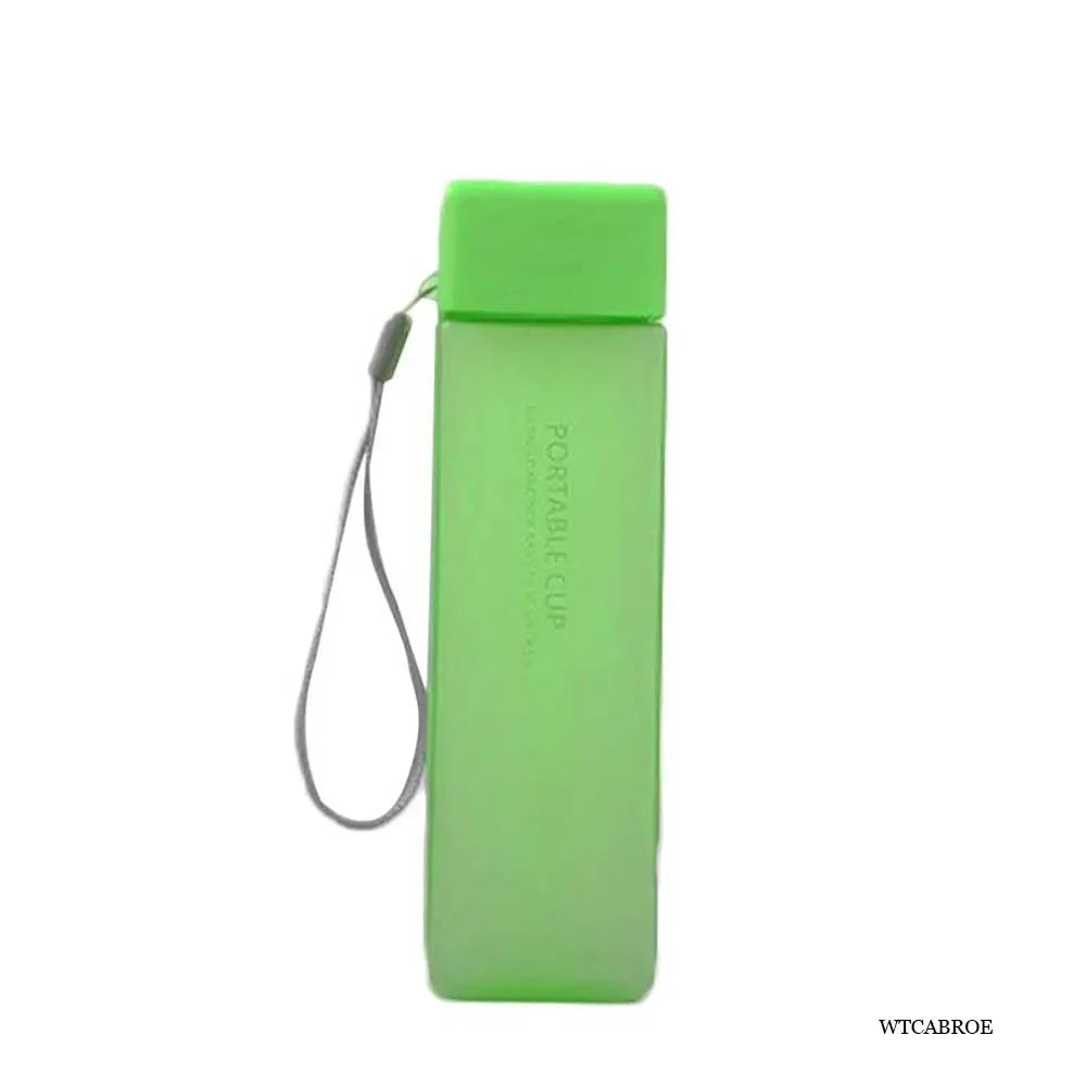 500Ml Kawaii My Square Water Bottles Creative Frosted Portable Outdoor Students Sports Water Bottle Drinking Transparent Bottle